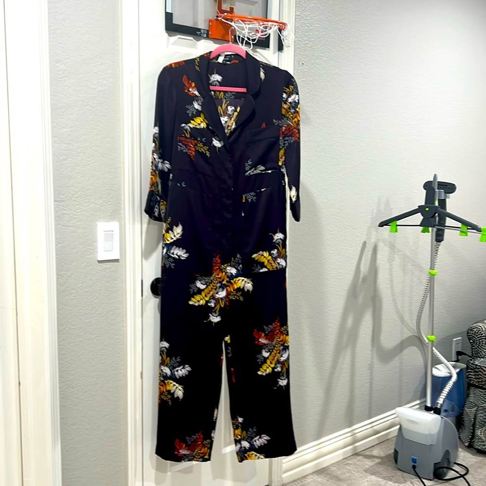Madewell silk-like wide leg jumpsuit - pristine condition - size S